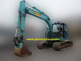 S03. KOBELCO EXCAVATOR FOR SALE SK135SR-1ES, YY04-06400up, 2005YR, ARMCRANE, HYDRAULIC PIPING, RUBBER PADS IN SINGAPORE