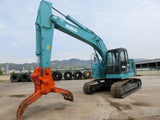 S04. KOBELCO HYDRAULIC EXCAVATOR FOR SALE SK225SR-2 YB06-03800UP 2012YR WITH GRAPPLE IN SINGAPORE