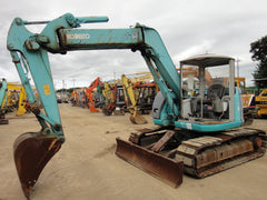 S02.  KOBELCO HYDRAULIC EXCAVATOR SK75UR-3 YR04-04816 OFFSET BOOM WITH HEIGHT AND DEPTH LIMITER FROM JAPAN FOR SALE IN SINGAPORE