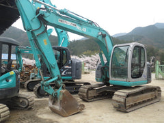 S03.  KOBELCO, SK135SR-1E, YY03-05600up, 2004YR, ARMCRANE, HYDRAULIC PIPING, RUBBER PADS IN SINGAPORE FOR SALE