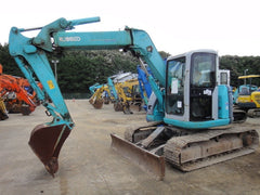 S02.  KOBELCO HYDRAULIC EXCAVATOR SK75UR-3 YR04-05109 OFFSET BOOM WITH HEIGHT AND DEPTH LIMITER FROM JAPAN FOR SALE IN SINGAPORE