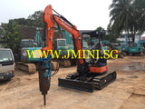 R01.  4 Tons Japan Hitachi ZX38-5A Rent Excavator With Toku Breaker Brand New 2015 in Singapore